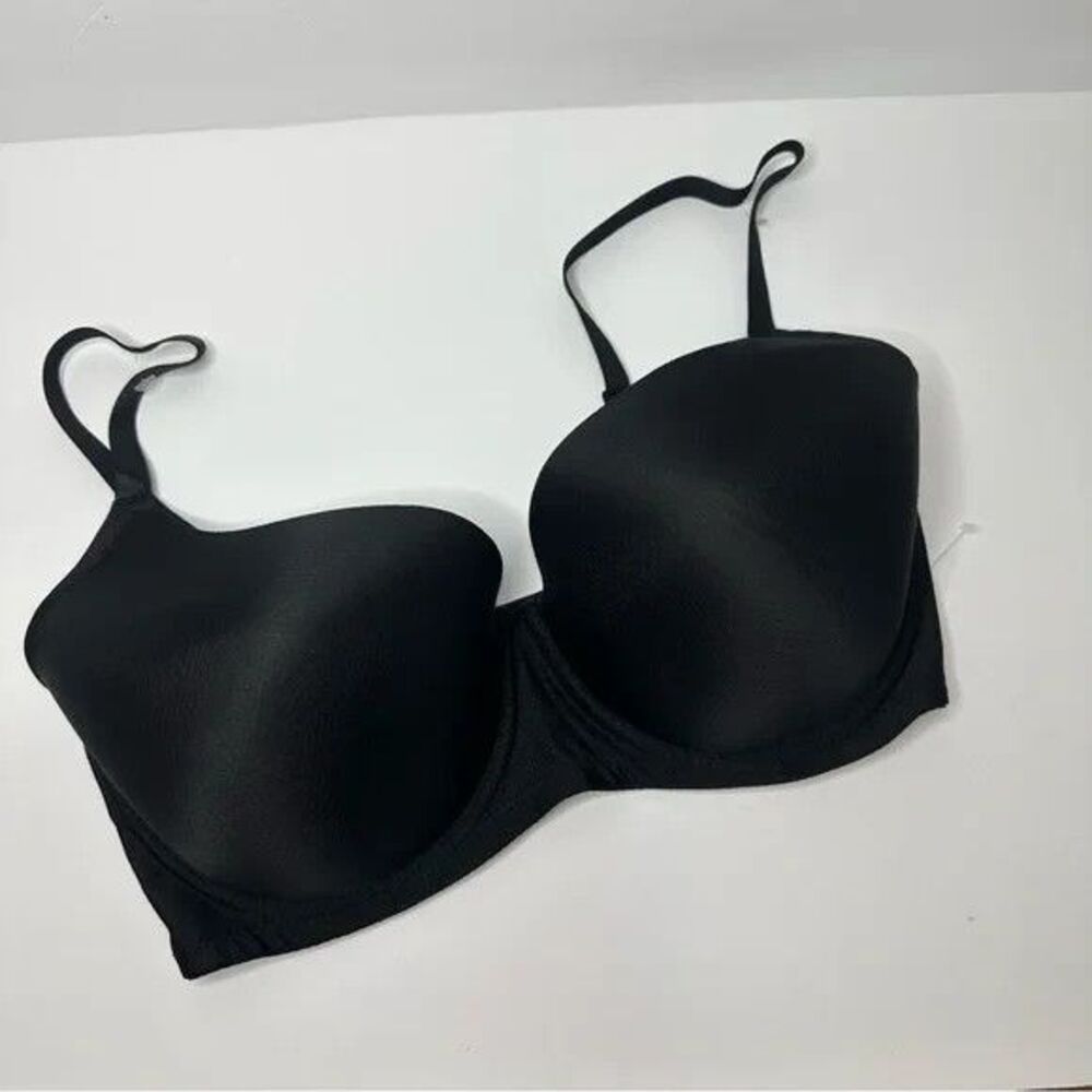 Laura Ashley Underwire Bra- Lightly Padded- Black- 38DD-Vented Mesh Band-NWOT